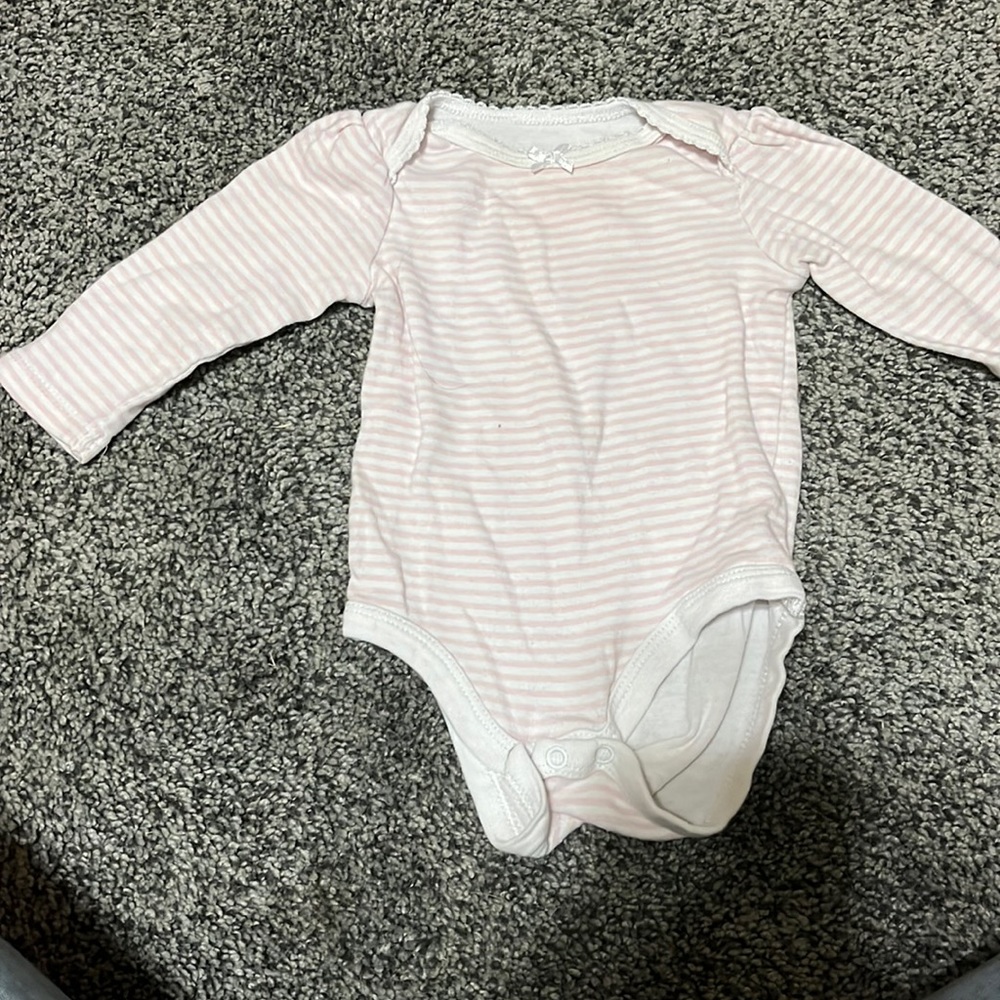 Stripped onesie for girls.